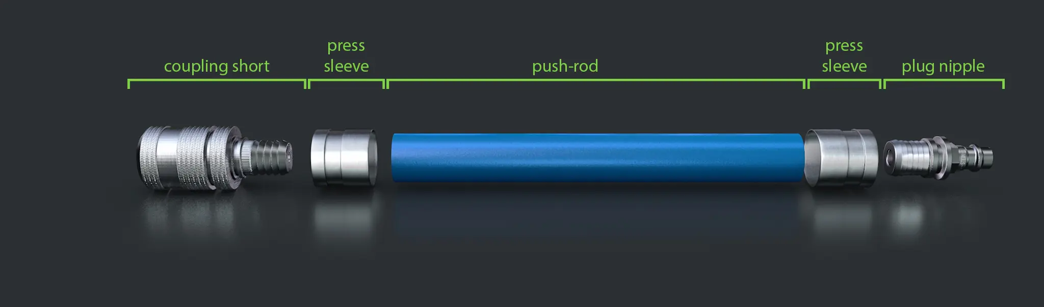 air-push-rod with extra short air-push-rod with extra short